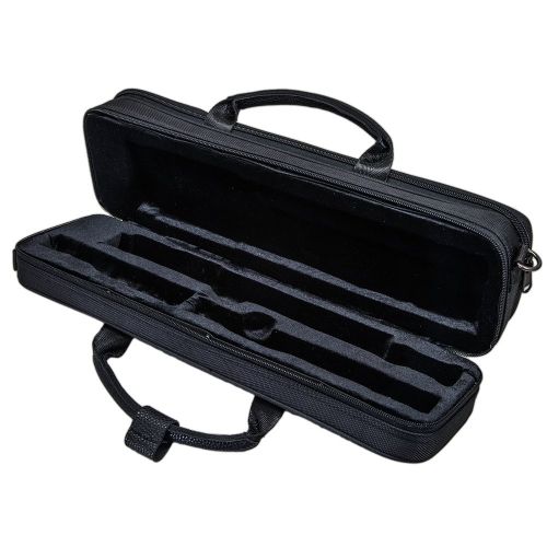  Paititi Genuine Leather B Flute Lightweight Case with Shoulder Strap Black Color