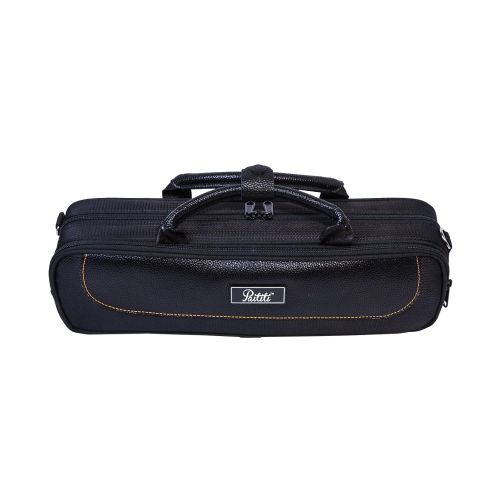  Paititi Genuine Leather B Flute Lightweight Case with Shoulder Strap Black Color