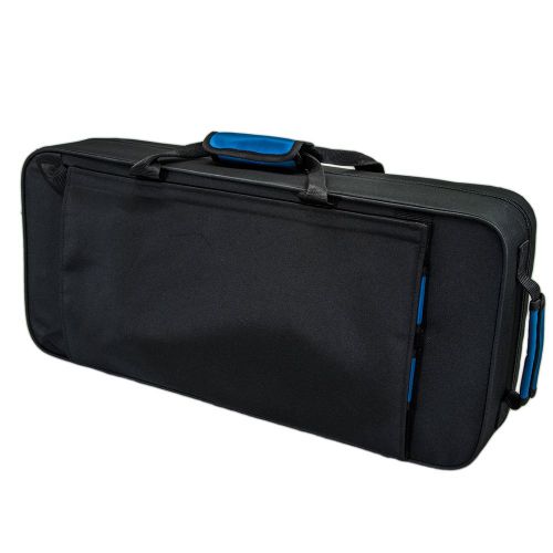  Paititi Lightweight Alto Saxophone Case, Strong, Durable with Backpack Straps Black/Blue