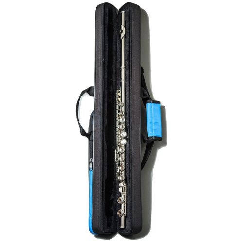  Paititi Brand New Model One Piece C Foot Flute Case With Exterior Pocket Handler and Back Strap