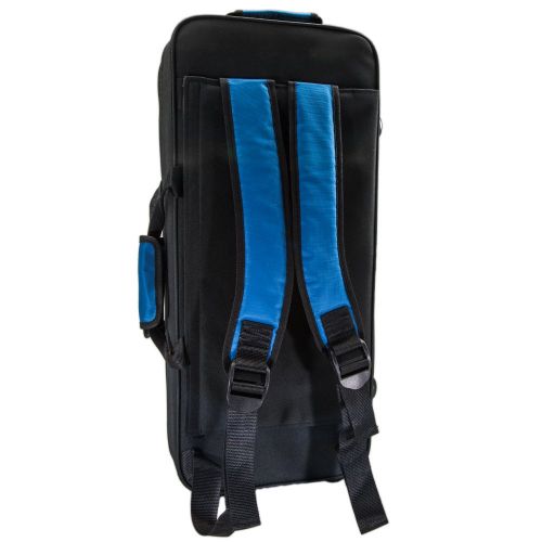  Paititi PTALTLW101 Lightweight Alto Saxophone Case Durable with Backpack Straps, Black/Blue