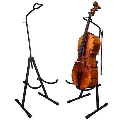  Paititi PAITITI Adjustable Foldable Stand for Cello with Hook for Bow - Black