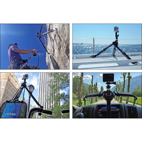  Pakpod Packable Tripod for Mirrorless, DSLR, GoPro, Smartphone & VR 360 Cameras - Worlds Most Versatile Camera Mount