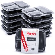 Paksh Novelty Meal Prep Lunch Containers with Super Easy Open Lids - BPA-Free, Reusable, Microwavable - Bento Box Food Containers for Portion Control, and Leftovers (10 Pack) (3 Co