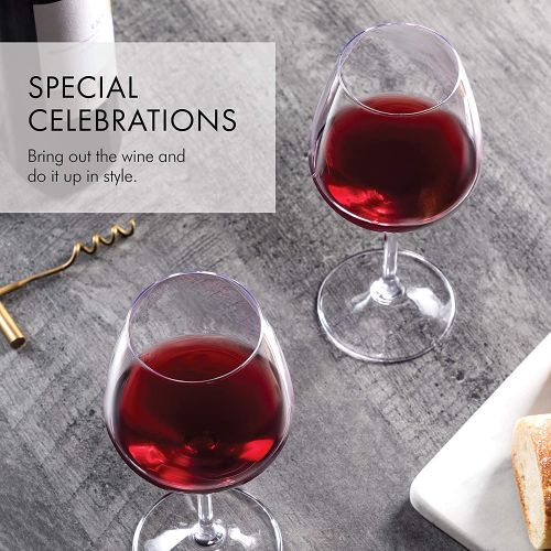  [아마존베스트]Paksh Novelty Italian Red Wine Glasses - 18 Ounce - Wine Glass Clear (Set of 4)