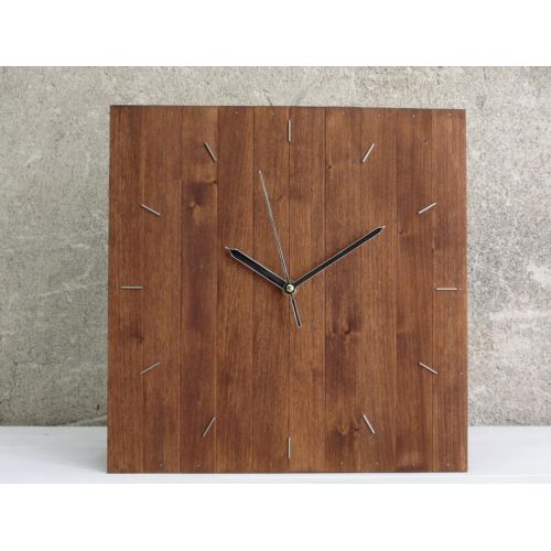  Paladim Wooden Wall Clock, Box Decor, Square Wall Clock, Wall Decor, Rustic Home Decor, Industrial Clock, Minimal Decor, Wooden Shelf Clock, Kub