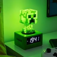 Paladone Minecraft Offical Licensed Creeper Icon Alarm Clock Features Minecraft Music and Night Light for Kids and Tweens, Gaming Room