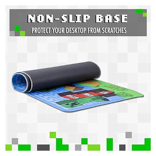  Paladone Minecraft Creeper Large Gaming Mouse Pad for Desk Keyboard Mousepad Non-Slip