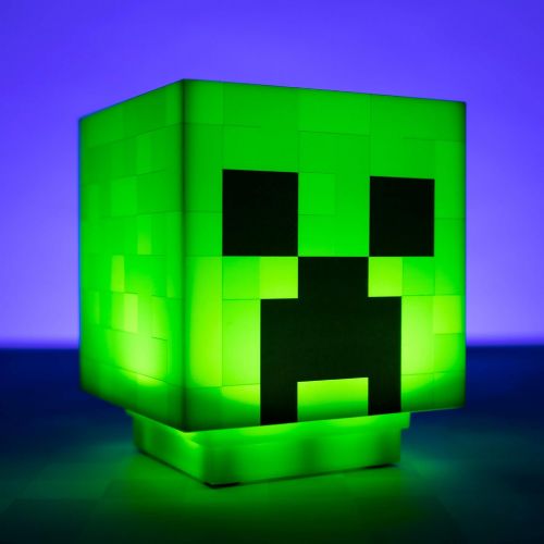  [아마존베스트]Minecraft Creeper Light Up Figure - Paladone Table Light with Zombie Sounds