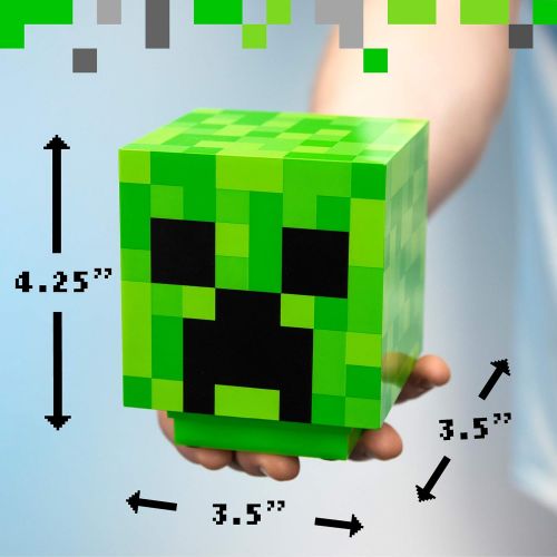  [아마존베스트]Minecraft Creeper Light Up Figure - Paladone Table Light with Zombie Sounds