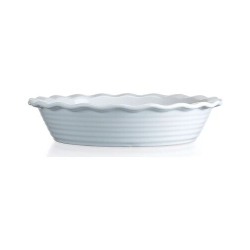  Palais Dinnerware Tarte Collection Ceramic Pie Dish 10 Diameter White