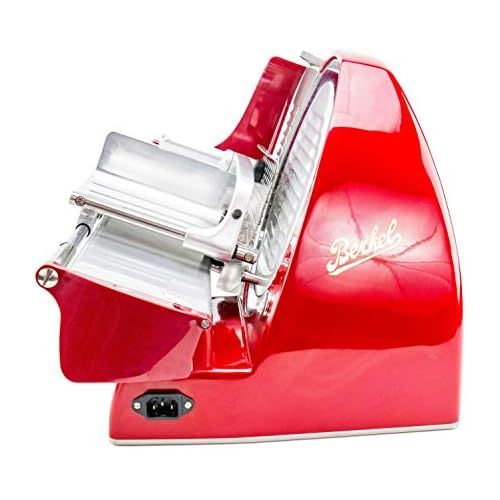  [아마존베스트]Palatina Werkstatt  Bundle Berkel  Electric Slicer Home Line 250  Red, Model: 2020 + Handmade, Tailor-Made Barrel Wood Board