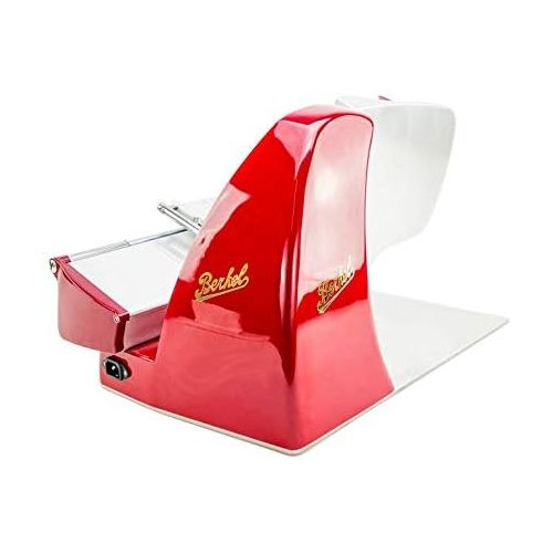  [아마존베스트]Palatina Werkstatt  Bundle Berkel  Electric Slicer Home Line 250  Red, Model: 2020 + Handmade, Tailor-Made Barrel Wood Board