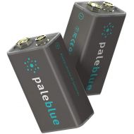 Pale Blue Earth Pale Blue Smart Lithium Ion USB Rechargeable 9V Batteries PB-9V