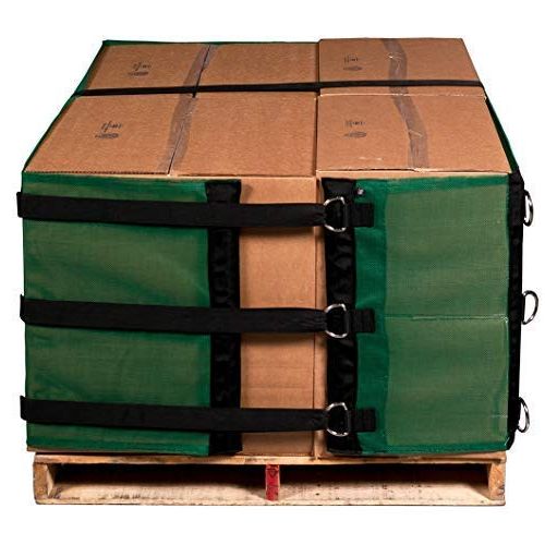  Pallet Wrapz Reusable Heavy Duty Eco Green Pallet Cover Wrap 2 Footer Alternative to Shrink Wrap