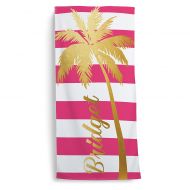 Palm Tree Beach Towel in Gold