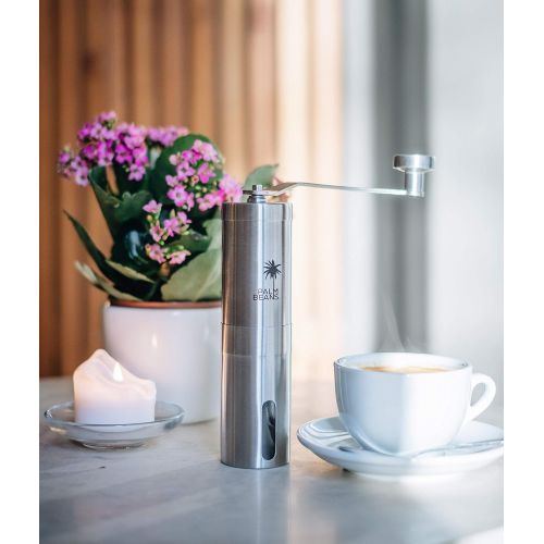  [아마존베스트]Palm Beans Hand Coffee Grinder with Ceramic Cone Grinder Manual Espresso Coffee Grinder - Manual Grinding