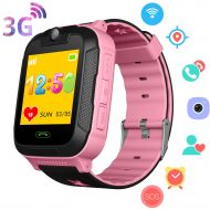 PalmTalkHome 3G Kids Smart Watch Phone for Boys Girls - GPS/Wi-Fi/LBS Locator Pedometer Fitness Smartwatch Tracker with Touch Camera 2 Way Call SOS Voice Chat Games Alarm Clock Wrist Watch Chil