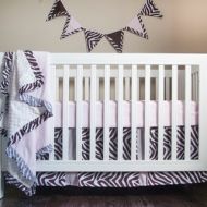 Pam Grace Creations ZOE ZEBRA 5 Piece Baby Bedding Set with Bumper by Pam Grace Creations