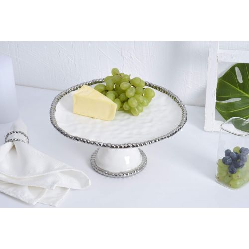  Pampa Bay Salerno Porcelain Round Cake Stand