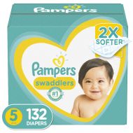 Pampers Swaddlers Blankie Soft Heart Quilts Diapers Size 5, 19 Count Jumbo Pack