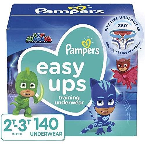  Pampers Easy Ups Training Pants Boys and Girls, Size 4, (2T-3T), 140 Count