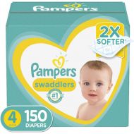 [아마존베스트]Diapers Size 4, 150 Count - Pampers Swaddlers Disposable Baby Diapers, ONE MONTH SUPPLY