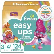 [아마존베스트]Pampers Easy Ups Training Underwear Girls Size 5 3T-4T 124 Count