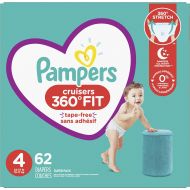 [아마존베스트]Pampers Pull On Diapers Size 4 - Cruisers 360˚ Fit Disposable Baby Diapers with Stretchy Waistband, 62Count Super Pack