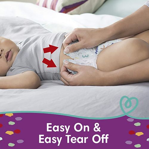  [아마존베스트]Pampers Pull On Diapers Size 4 - Cruisers 360˚ Fit Disposable Baby Diapers with Stretchy Waistband, 62Count Super Pack
