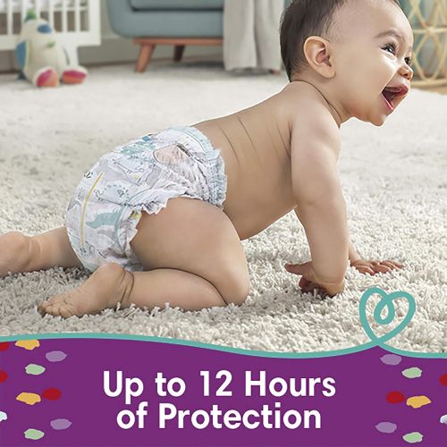  [아마존베스트]Pampers Pull On Diapers Size 4 - Cruisers 360˚ Fit Disposable Baby Diapers with Stretchy Waistband, 62Count Super Pack