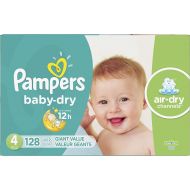 [아마존베스트]Diapers Size 4, 128 Count - Pampers Baby Dry Disposable Baby Diapers, Giant