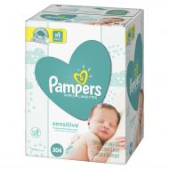 [아마존베스트]Pampers Sensitive Water-Based Baby Diaper Wipes, 9X Pop-Top - Hypoallergenic and Unscented - 504 Count