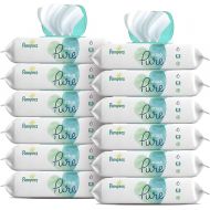 [아마존베스트]Pampers Aqua Pure 12 Pop-Top Packs Sensitive Water Baby Wipes, Hypoallergenic and Unscented, 672 Count