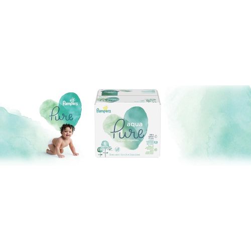  [아마존베스트]Pampers Aqua Pure 6X Pop-Top Sensitive Water Baby Wipes - 336 Count
