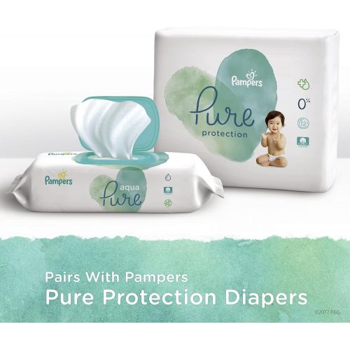  [아마존베스트]Pampers Aqua Pure 6X Pop-Top Sensitive Water Baby Wipes - 336 Count