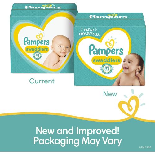  Diapers Newborn / Size 1 (8-14 lb), 198 Count - Pampers Swaddlers Disposable Baby Diapers, ONE MONTH SUPPLY