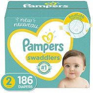 Diapers Size 2, 186 Count - Pampers Swaddlers Disposable Baby Diapers, ONE MONTH SUPPLY