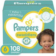 Diapers Size 6, 108 Count - Pampers Swaddlers Disposable Baby Diapers, ONE MONTH SUPPLY