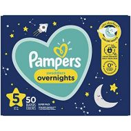 Diapers Size 5, 50 Count - Pampers Swaddlers Overnights Disposable Baby Diapers, Super Pack