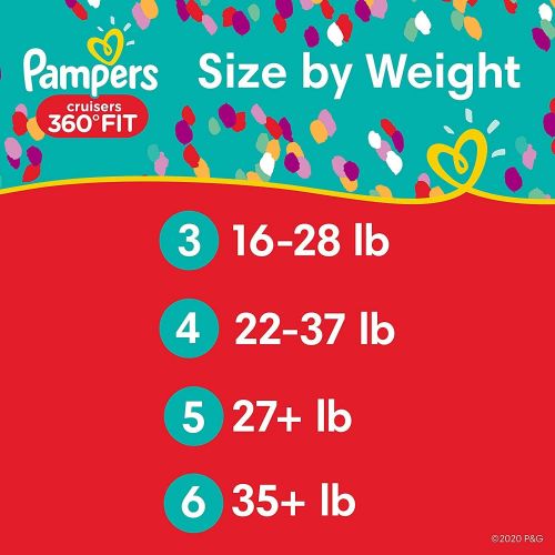  Diapers Size 5, 112 Count - Pampers Pull On Cruisers 360˚ Fit Disposable Baby Diapers with Stretchy Waistband, ONE MONTH SUPPLY