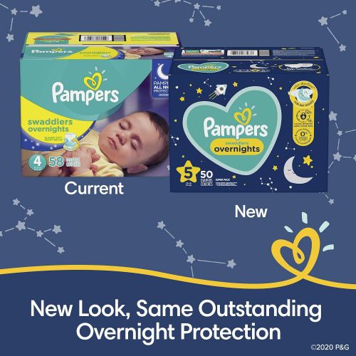  Diapers Size 3, 66 Count - Pampers Swaddlers Overnights Disposable Baby Diapers, Super Pack