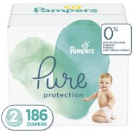 Diapers Size 2, 186 Count - Pampers Pure Disposable Baby Diapers, Hypoallergenic and Unscented Protection, ONE MONTH SUPPLY