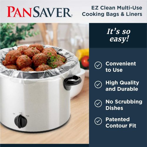  [아마존베스트]PanSaver EZ Clean Multiuse Cooking Bags and Slow Cooker Liners, 25 Count