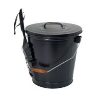 Panacea Fireplace Ash Bucket With Shovel 13 H Matte Black