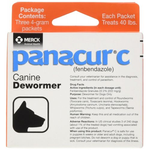  Panacur C Canine Dewormer (fenbendazole), 4 gram