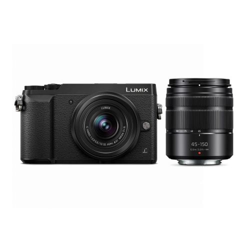 파나소닉 Panasonic 4K Mirrorless Camera with 12-32mm and 45-150mm Lenses Bundle