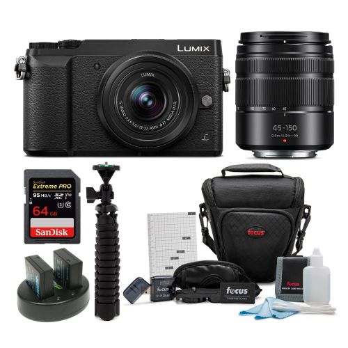 파나소닉 Panasonic DMC-GX85WK 4K Mirrorless Camera with 12-32mm and 45-150mm Lens Bundle