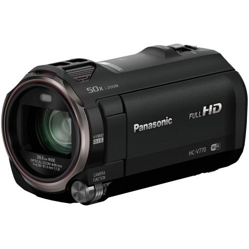 파나소닉 Panasonic HC-V770 Wireless Smartphone Twin Recording Wi-Fi HD Video Camera Camcorder Twin Features: Picture-in Picture Full-motion Recording