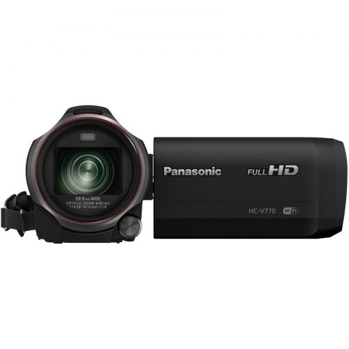 파나소닉 Panasonic HC-V770 Wireless Smartphone Twin Recording Wi-Fi HD Video Camera Camcorder Twin Features: Picture-in Picture Full-motion Recording